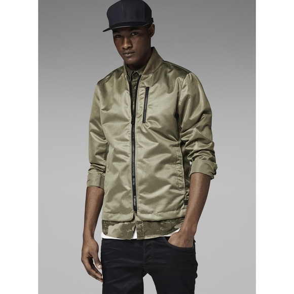 G-Star Raw Cargo Line Burmans Jacket Bomber Black Size XL - Picture 3 of 15